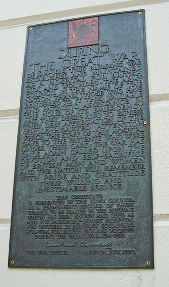 Red Cross plaque