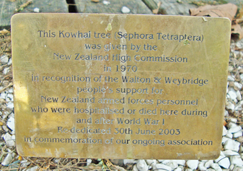 Memorial plaque